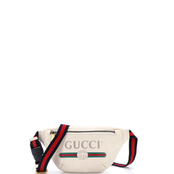 Gucci Logo Belt Bag Printed Leather Small