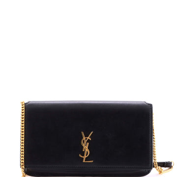 Saint Laurent Classic Monogram Phone Holder Shoulder Bag Leather