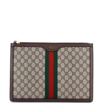 Gucci Ophidia Portfolio Pouch GG Coated Canvas Medium