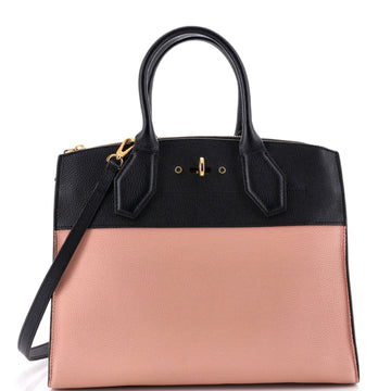 Louis Vuitton City Steamer Handbag Leather MM