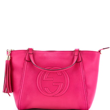 Gucci Soho Convertible Top Handle Bag Leather Small