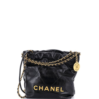 Chanel 22 Chain Hobo Quilted Calfskin Mini