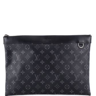 Louis Vuitton Discovery Pochette Monogram Eclipse Canvas GM
