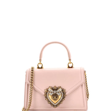 Dolce & Gabbana Devotion Top Handle Bag Leather Small