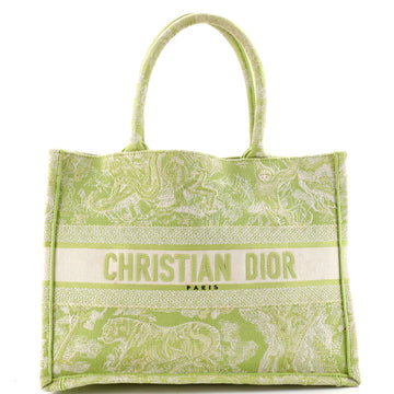 Christian Dior Book Tote Embroidered Canvas Medium