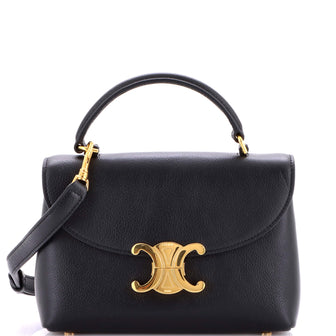 Celine Nino Top Handle Bag Leather Teen