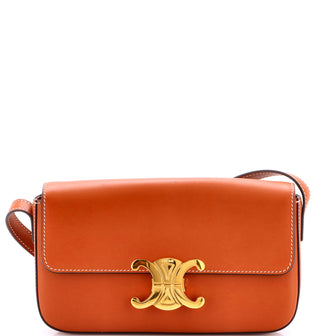 Celine Triomphe East-West Shoulder Bag Smooth Calfskin