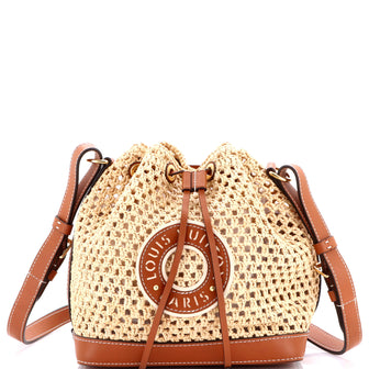 Louis Vuitton Noe Handbag Raffia with Leather BB