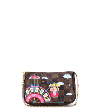 Louis Vuitton Pochette Accessoires Limited Edition Vivienne Xmas Damier Mini