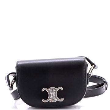Celine Besace Triomphe Shoulder Bag Leather Small