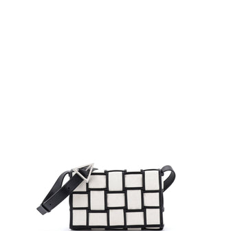 Bottega Veneta Cassette Crossbody Bag Padded Maxi Intrecciato Canvas with Leather