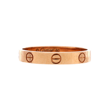 Cartier Love Wedding Band Ring 18K Rose Gold