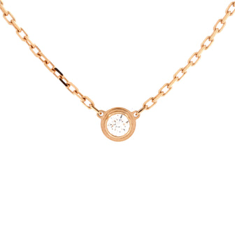Cartier Cartier D'Amour Pendant Necklace 18K Rose Gold with Diamond Small