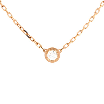 Cartier Cartier D'Amour Pendant Necklace 18K Rose Gold with Diamond Small