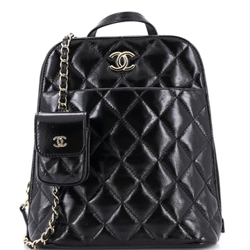 Chanel My Pocket Backpack Quilted Shiny Calfskin