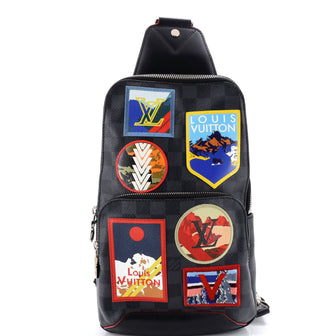 Louis Vuitton Avenue Sling Bag Alps Patches Damier Graphite