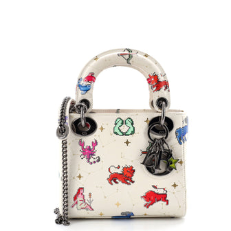 Christian Dior Lady Dior Bag Pixel Zodiac Printed Calfskin Mini