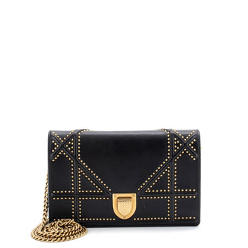 Christian Dior Diorama Wallet on Chain Studded Leather