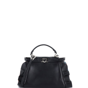 Fendi Wave Peekaboo Bag Leather Mini
