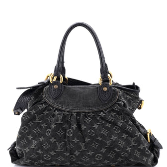 Louis Vuitton Neo Cabby Handbag Denim MM