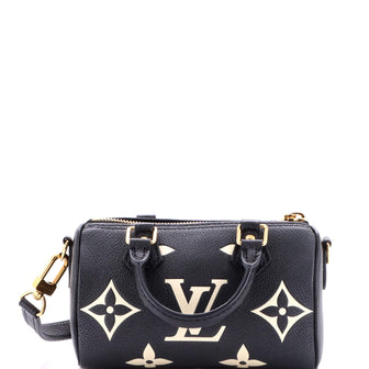 Louis Vuitton Speedy Bandouliere NM Bag Bicolor Monogram Empreinte Giant Nano
