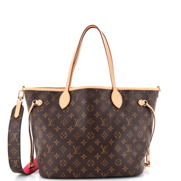 Louis Vuitton Neverfull Bandouliere Inside Out Monogram Canvas and Textile MM