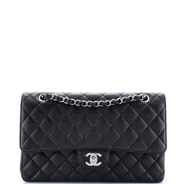 Chanel Classic Double Flap Bag Quilted Caviar Medium