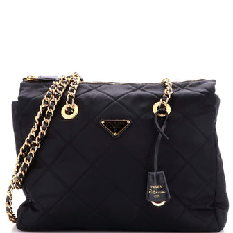 Prada Re-Edition 1995 Chain Tote Quilted Re-Nylon Medium
