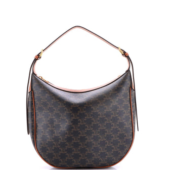 Celine Heloise Bag Triomphe Coated Canvas Medium