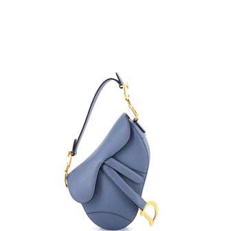 Christian Dior Saddle Handbag Leather Mini