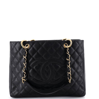 Chanel Grand Shopping Tote Quilted Caviar