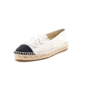 Chanel Women's CC Cap Toe Espadrilles Canvas