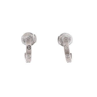 Cartier Love Hoop Earrings 18K White Gold Small