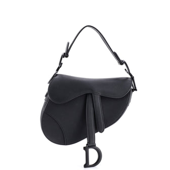 Christian Dior Ultra Matte Saddle Handbag Leather Mini