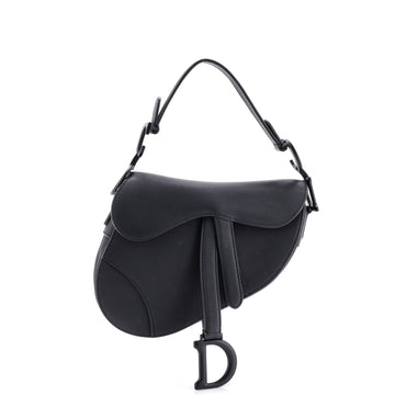 Christian Dior Ultra Matte Saddle Handbag Leather Mini