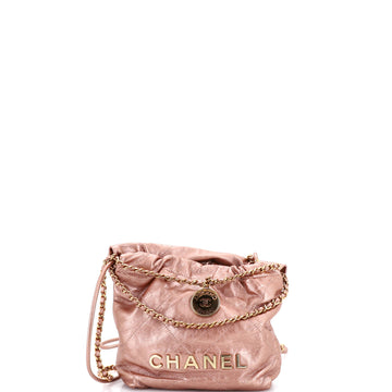 Chanel 22 Chain Hobo Quilted Calfskin Mini