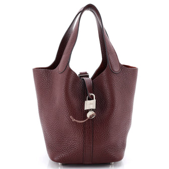 Hermes Picotin Lock Bag Clemence PM