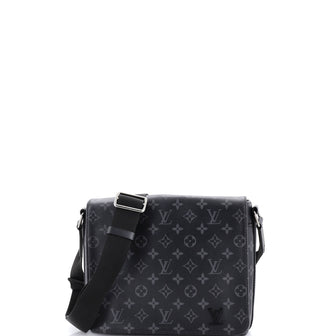 Louis Vuitton District Messenger Bag Monogram Eclipse Canvas PM
