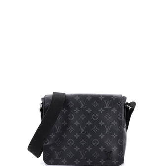 Louis Vuitton District Messenger Bag Monogram Eclipse Canvas PM
