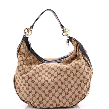 Gucci Twins Hobo GG Canvas Large