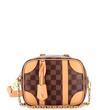 Louis Vuitton Valisette Souple Handbag Damier with Leather BB