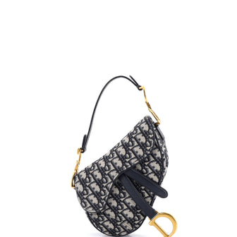 Christian Dior Saddle Handbag Oblique Canvas Mini