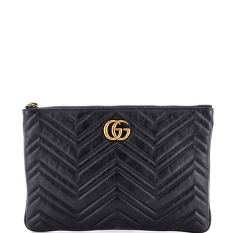 Gucci GG Marmont Clutch Matelasse Leather