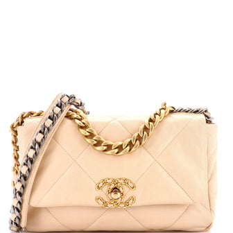 Chanel 19 Flap Bag Quilted Leather Medium