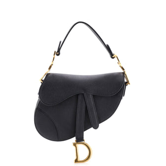 Christian Dior Saddle Handbag Leather Mini