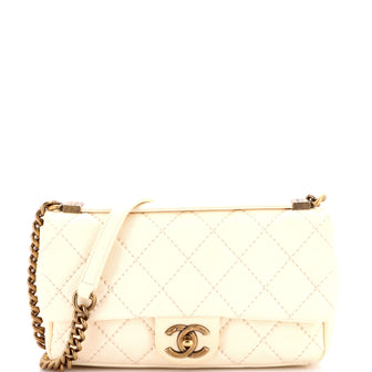 Chanel Urban Day Flap Bag Stitched Calfskin Medium