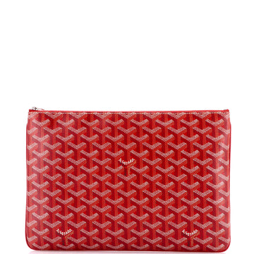 Goyard Senat Zip Pouch Coated Canvas MM