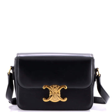 Celine Triomphe Shoulder Bag Smooth Calfskin Teen