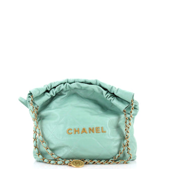 Chanel 22 Chain Hobo Quilted Calfskin Small