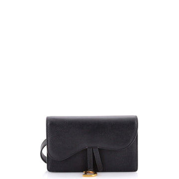 Christian Dior Saddle Rectangular Belt Bag Leather